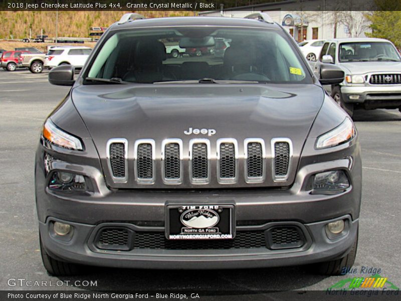 Granite Crystal Metallic / Black 2018 Jeep Cherokee Latitude Plus 4x4