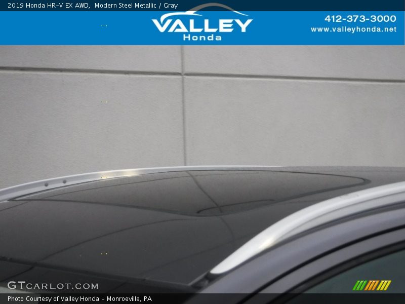 Modern Steel Metallic / Gray 2019 Honda HR-V EX AWD