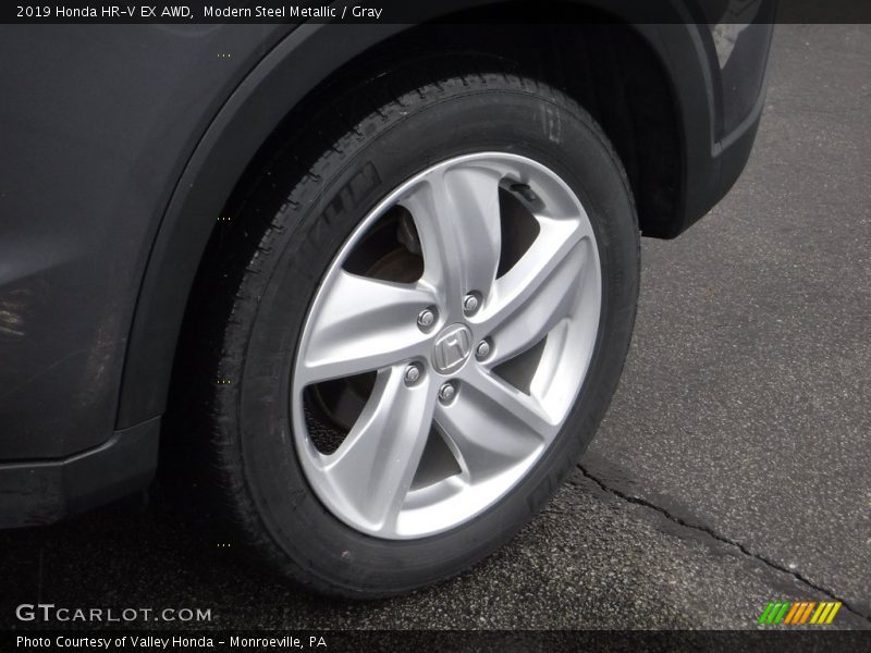 Modern Steel Metallic / Gray 2019 Honda HR-V EX AWD