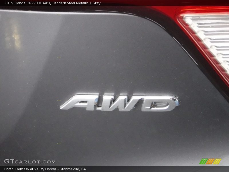 Modern Steel Metallic / Gray 2019 Honda HR-V EX AWD