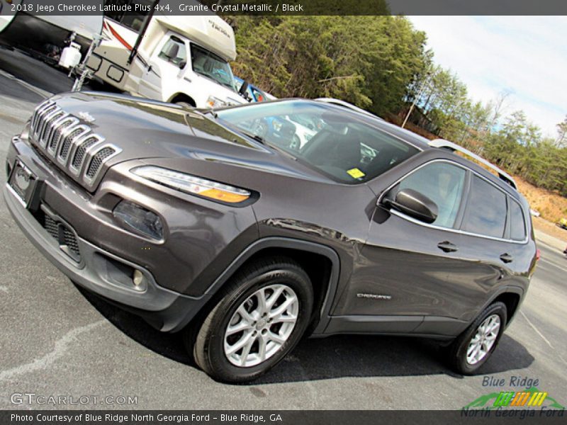 Granite Crystal Metallic / Black 2018 Jeep Cherokee Latitude Plus 4x4