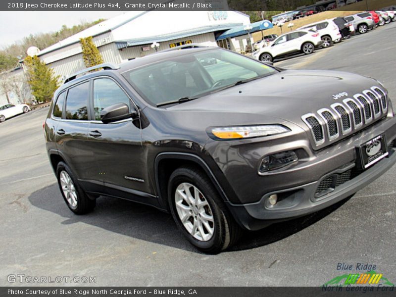 Granite Crystal Metallic / Black 2018 Jeep Cherokee Latitude Plus 4x4