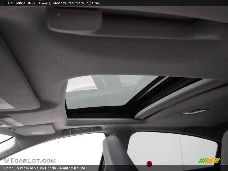 Modern Steel Metallic / Gray 2019 Honda HR-V EX AWD