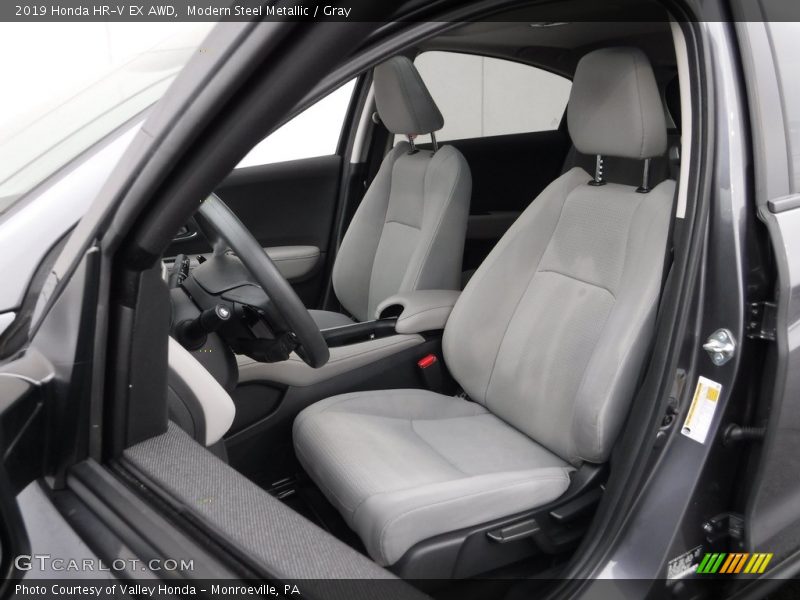 Modern Steel Metallic / Gray 2019 Honda HR-V EX AWD