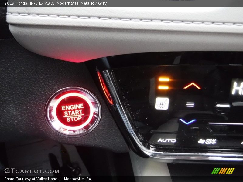 Modern Steel Metallic / Gray 2019 Honda HR-V EX AWD
