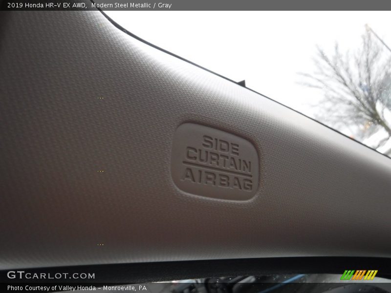 Modern Steel Metallic / Gray 2019 Honda HR-V EX AWD