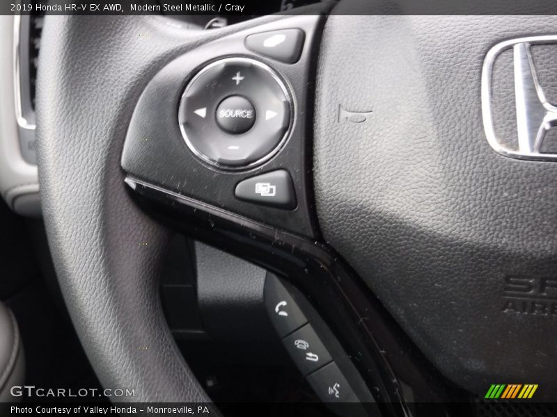 Modern Steel Metallic / Gray 2019 Honda HR-V EX AWD