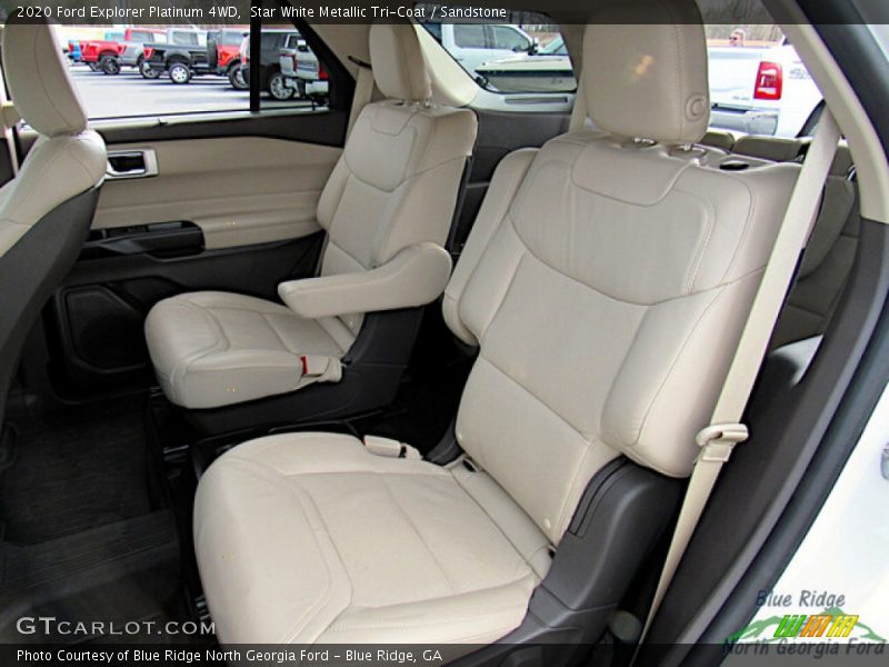 Star White Metallic Tri-Coat / Sandstone 2020 Ford Explorer Platinum 4WD