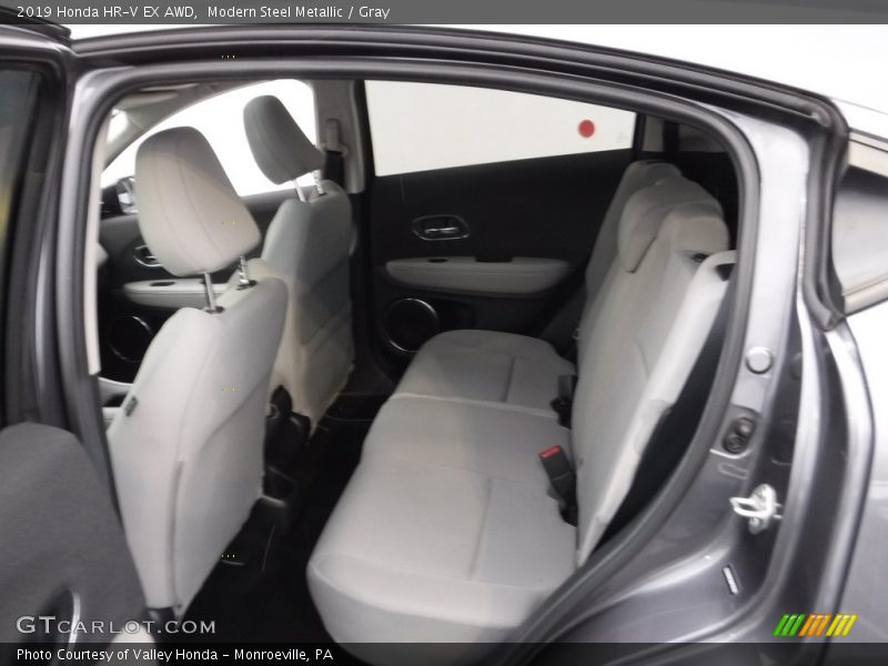 Modern Steel Metallic / Gray 2019 Honda HR-V EX AWD