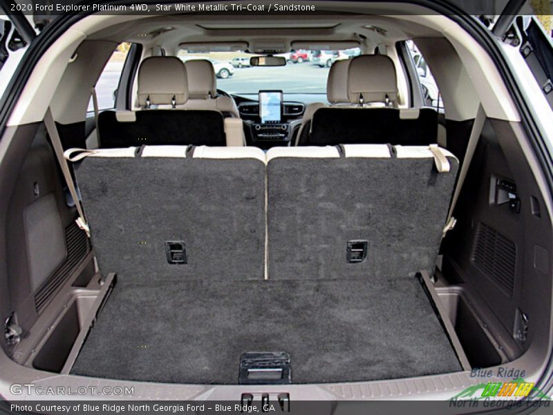 Star White Metallic Tri-Coat / Sandstone 2020 Ford Explorer Platinum 4WD
