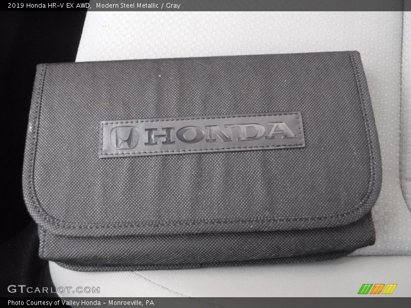 Modern Steel Metallic / Gray 2019 Honda HR-V EX AWD
