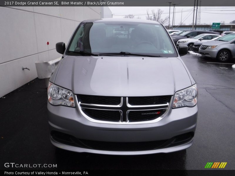 Billet Metallic / Black/Light Graystone 2017 Dodge Grand Caravan SE