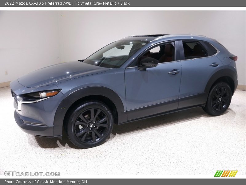Polymetal Gray Metallic / Black 2022 Mazda CX-30 S Preferred AWD