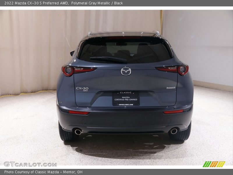 Polymetal Gray Metallic / Black 2022 Mazda CX-30 S Preferred AWD