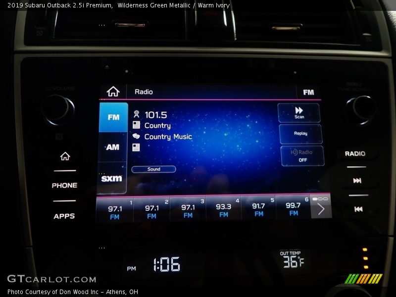 Wilderness Green Metallic / Warm Ivory 2019 Subaru Outback 2.5i Premium