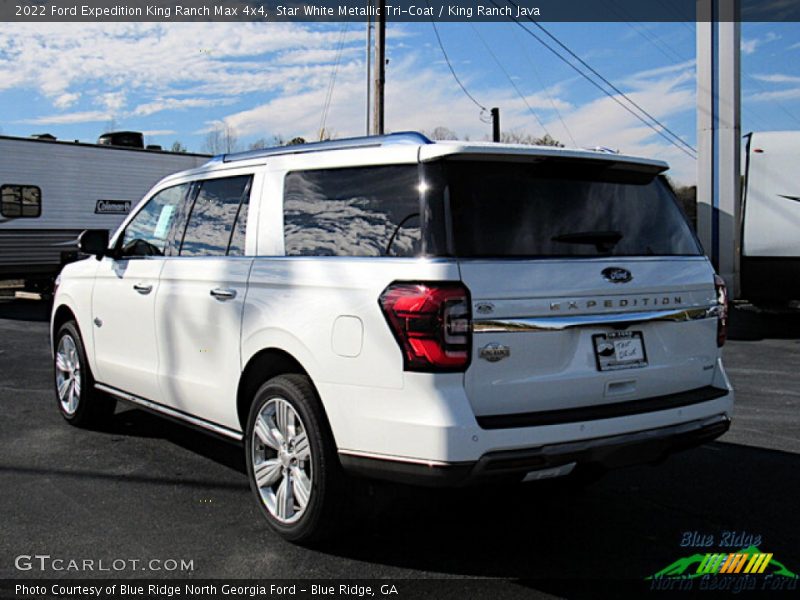 Star White Metallic Tri-Coat / King Ranch Java 2022 Ford Expedition King Ranch Max 4x4
