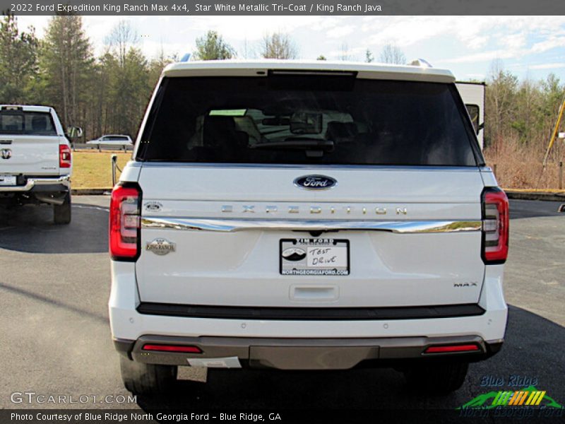 Star White Metallic Tri-Coat / King Ranch Java 2022 Ford Expedition King Ranch Max 4x4