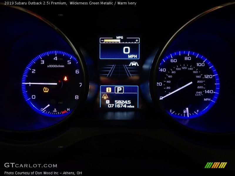 Wilderness Green Metallic / Warm Ivory 2019 Subaru Outback 2.5i Premium