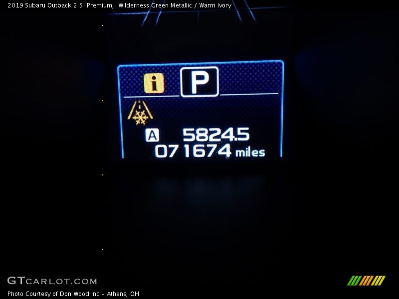 Wilderness Green Metallic / Warm Ivory 2019 Subaru Outback 2.5i Premium