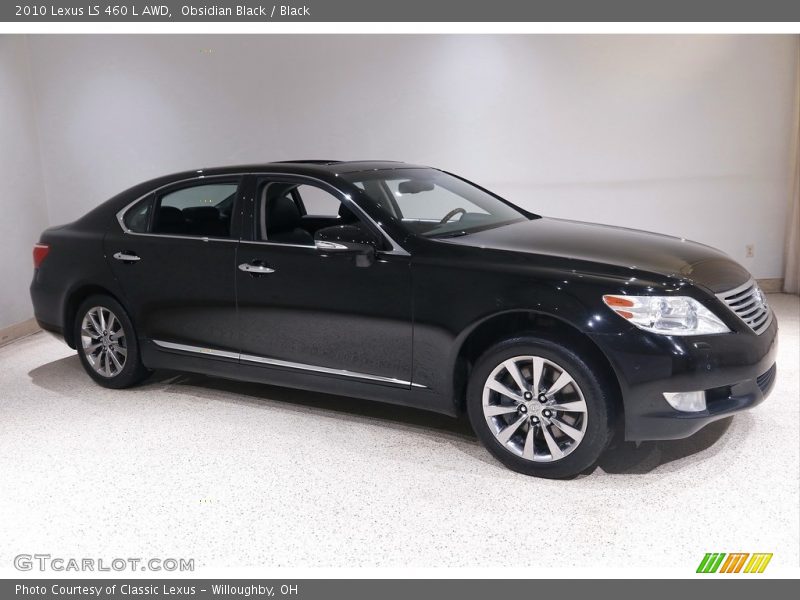 Obsidian Black / Black 2010 Lexus LS 460 L AWD