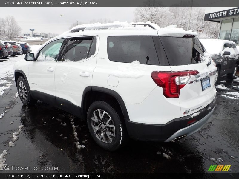 Summit White / Jet Black 2020 GMC Acadia SLE AWD