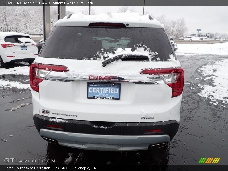 Summit White / Jet Black 2020 GMC Acadia SLE AWD