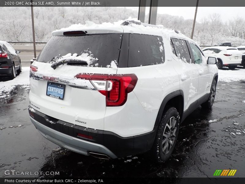Summit White / Jet Black 2020 GMC Acadia SLE AWD