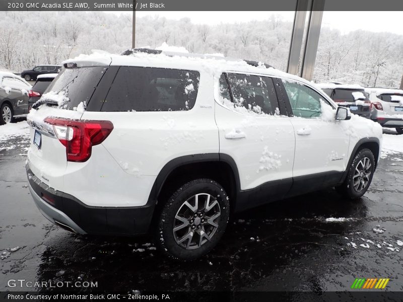 Summit White / Jet Black 2020 GMC Acadia SLE AWD