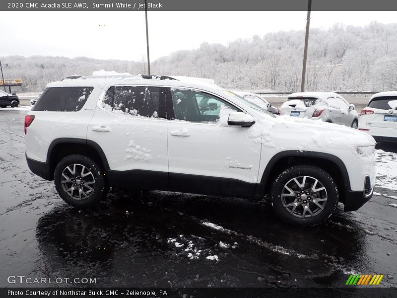 Summit White / Jet Black 2020 GMC Acadia SLE AWD