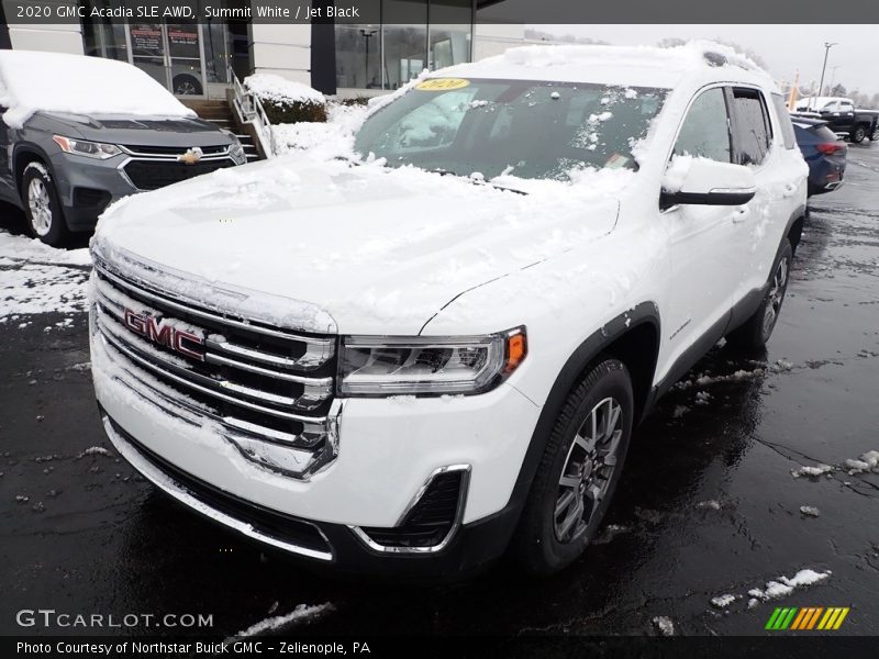 Summit White / Jet Black 2020 GMC Acadia SLE AWD
