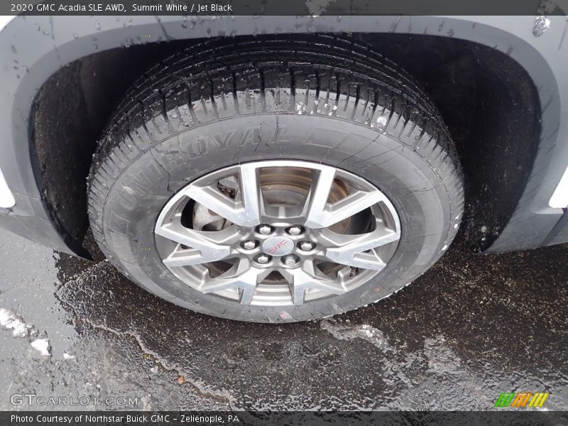 Summit White / Jet Black 2020 GMC Acadia SLE AWD