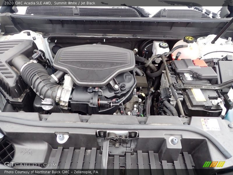 Summit White / Jet Black 2020 GMC Acadia SLE AWD