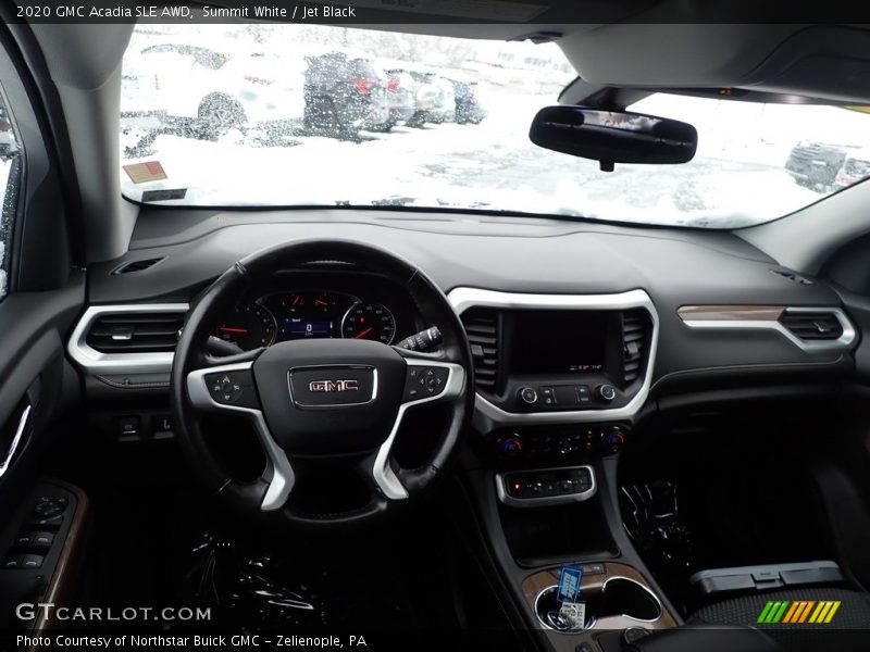 Summit White / Jet Black 2020 GMC Acadia SLE AWD