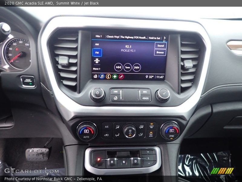 Summit White / Jet Black 2020 GMC Acadia SLE AWD