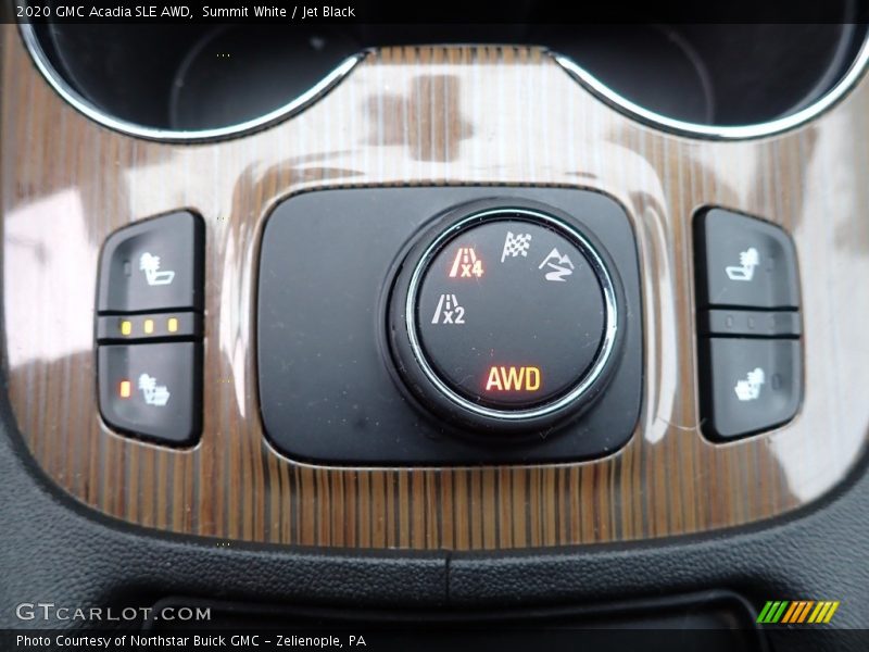 Summit White / Jet Black 2020 GMC Acadia SLE AWD