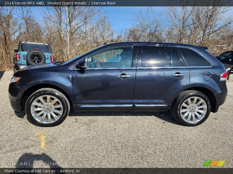 Smoked Quartz Metallic / Charcoal Black 2014 Lincoln MKX AWD