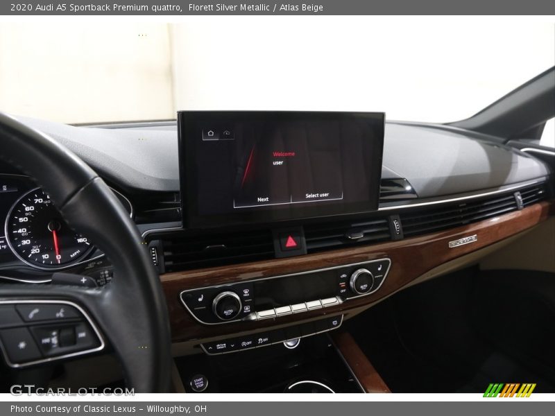 Dashboard of 2020 A5 Sportback Premium quattro