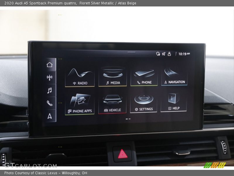 Controls of 2020 A5 Sportback Premium quattro