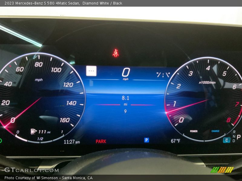  2023 S 580 4Matic Sedan 580 4Matic Sedan Gauges