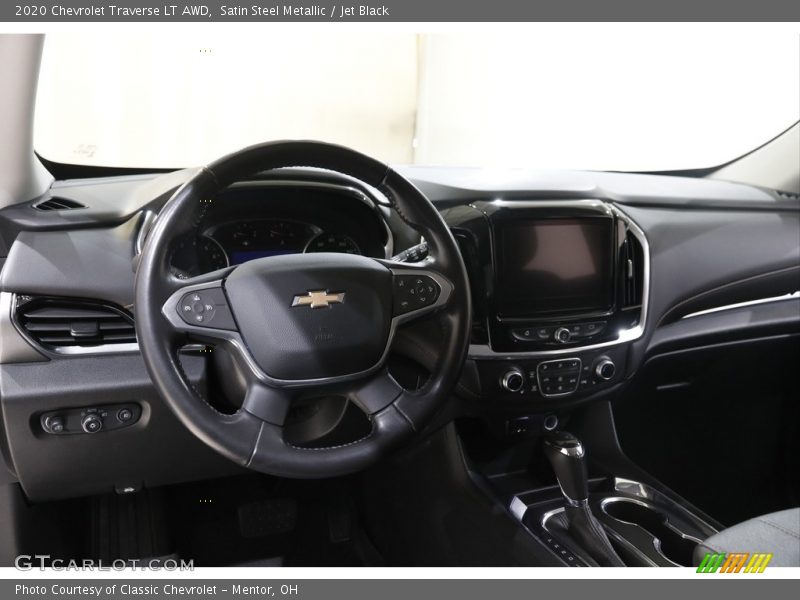 Satin Steel Metallic / Jet Black 2020 Chevrolet Traverse LT AWD