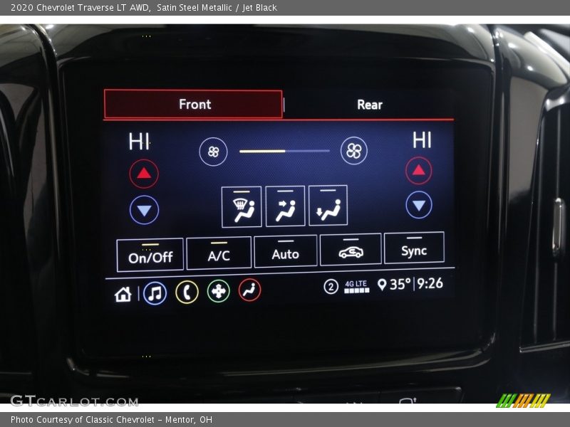 Satin Steel Metallic / Jet Black 2020 Chevrolet Traverse LT AWD