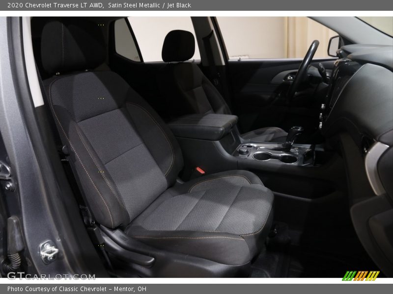 Satin Steel Metallic / Jet Black 2020 Chevrolet Traverse LT AWD