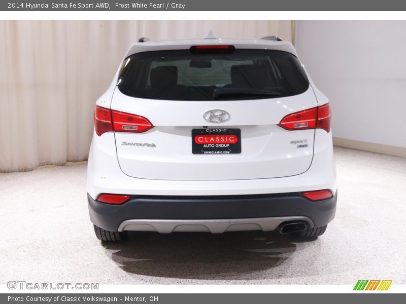 Frost White Pearl / Gray 2014 Hyundai Santa Fe Sport AWD