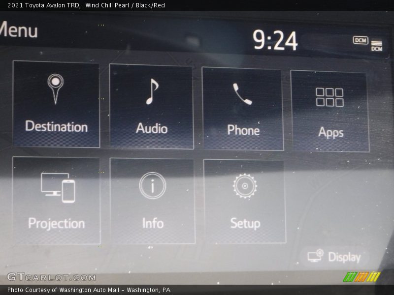 Wind Chill Pearl / Black/Red 2021 Toyota Avalon TRD