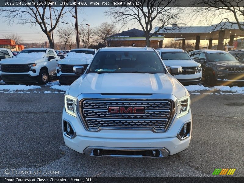 White Frost Tricoat / Jet Black 2021 GMC Sierra 1500 Denali Crew Cab 4WD