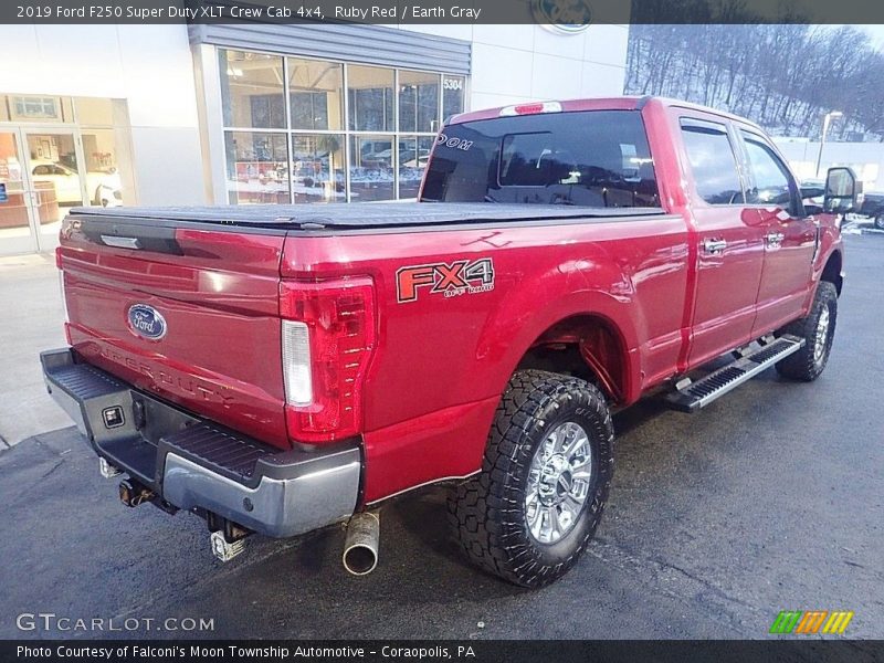 Ruby Red / Earth Gray 2019 Ford F250 Super Duty XLT Crew Cab 4x4