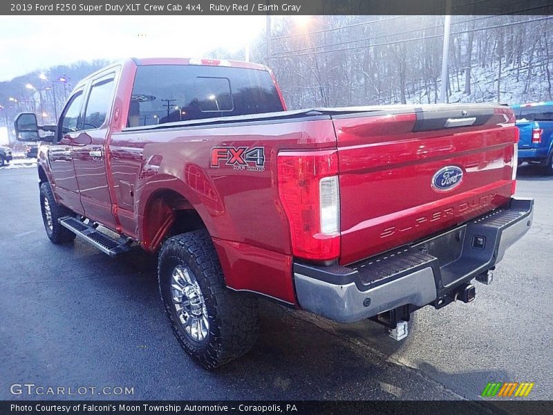 Ruby Red / Earth Gray 2019 Ford F250 Super Duty XLT Crew Cab 4x4