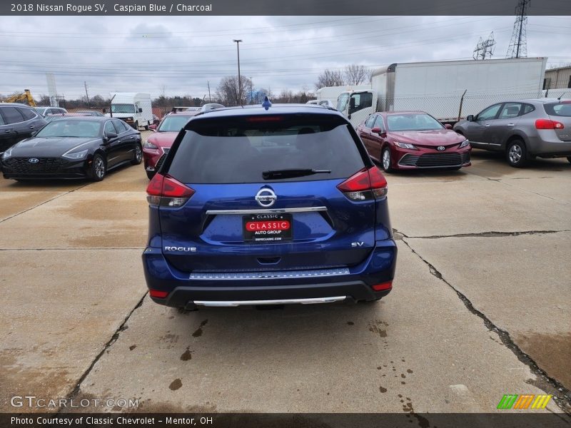 Caspian Blue / Charcoal 2018 Nissan Rogue SV