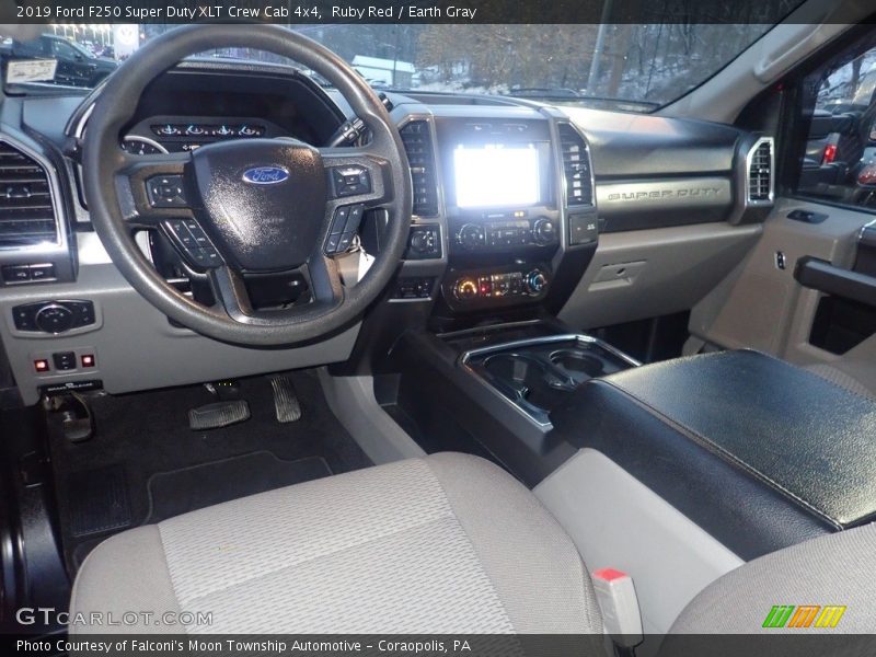 Ruby Red / Earth Gray 2019 Ford F250 Super Duty XLT Crew Cab 4x4