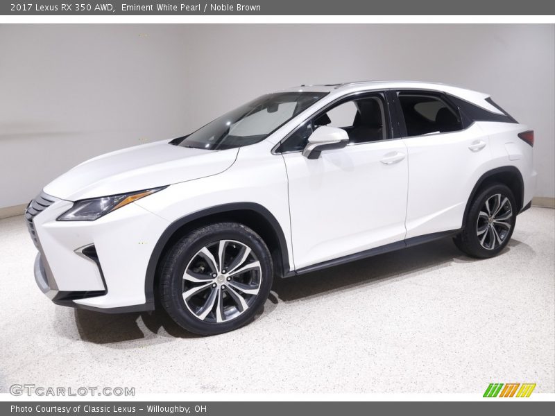 Eminent White Pearl / Noble Brown 2017 Lexus RX 350 AWD